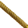 ® LUXOR 01598 Vintage Κρεμαστό Φωτιστικό Οροφής Τρίφωτο Χρυσό Μεταλλικό με Μπεζ Σχοινί Μ75 x Π13 x Y18cm