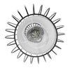 ® NELLY 01560 Vintage Industrial Κρεμαστό Φωτιστικό Οροφής Μονόφωτο Μαύρο Μεταλλικό Πλέγμα και Υφασμάτινο Εσωτερικό Καπέλο Φ25 x Υ67cm