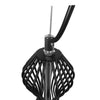 ® NELLY 01560 Vintage Industrial Κρεμαστό Φωτιστικό Οροφής Μονόφωτο Μαύρο Μεταλλικό Πλέγμα και Υφασμάτινο Εσωτερικό Καπέλο Φ25 x Υ67cm