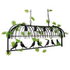 ® NEST 01255 Vintage Industrial Κρεμαστό Φωτιστικό Οροφής Πολύφωτο Mαύρο Μεταλλικό Πλέγμα Μ105 x Π36.5 x Y37cm