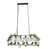 ® NEST 01255 Vintage Industrial Κρεμαστό Φωτιστικό Οροφής Πολύφωτο Mαύρο Μεταλλικό Πλέγμα Μ105 x Π36.5 x Y37cm