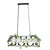 ® NEST 01255 Vintage Industrial Κρεμαστό Φωτιστικό Οροφής Πολύφωτο Mαύρο Μεταλλικό Πλέγμα Μ105 x Π36.5 x Y37cm