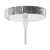 ® OCEANA 01355 Vintage Κρεμαστό Φωτιστικό Οροφής Μονόφωτο Λευκό Ξύλινο Ψάθινο Rattan Φ20 x Υ20cm