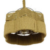 ® TONDO 01604 Vintage Κρεμαστό Φωτιστικό Οροφής Μονόφωτο Μπεζ Καμπάνα με Σχοινί Φ38 x Υ21cm