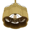 ® TONDO 01604 Vintage Κρεμαστό Φωτιστικό Οροφής Μονόφωτο Μπεζ Καμπάνα με Σχοινί Φ38 x Υ21cm