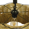 ® TONDO 01604 Vintage Κρεμαστό Φωτιστικό Οροφής Μονόφωτο Μπεζ Καμπάνα με Σχοινί Φ38 x Υ21cm