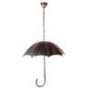 ® UMBRELLA 01406 Vintage Industrial Κρεμαστό Φωτιστικό Οροφής Πολύφωτο Μαύρο Καφέ Σκουριά Μεταλλικό Φ58 x Υ60cm