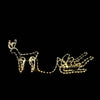 REINDEER PULL SLEIGH 192 LED ΣΧΕΔΙΟ 8m ΜΟΝΟΚΑΝΑΛ ΦΩΤΟΣΩΛ ΘΕΡΜΟ ΛΕΥΚΟ IP44 145x23.5x49cm 1.5m ΚΑΛΩΔ
