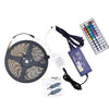 RGB Ταινια Led Kit 300Led- 5μετρα-Εξαιρετικης Ποιοτητας 16-18lm/L Αδιαβροχη-12vDc με Ασυρματο Χειριστηριο και 5A Τροφοδοτικο