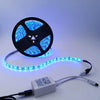 RGB Ταινια Led Kit 300Led- 5μετρα-Εξαιρετικης Ποιοτητας 16-18lm/L Αδιαβροχη-12vDc με Ασυρματο Χειριστηριο και 5A Τροφοδοτικο