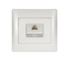 RHYME ΠΡΙΖΑ ΤΗΛΕΦΩΝΟΥ RJ45(CAT6E) ΛΕΥΚΟ ΜΕΤΑΛΛΙΖΕ