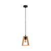RONNY PENDANT 1xE27 BLACK/WOOD-955RONNY1