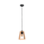 RONNY PENDANT 1xE27 BLACK/WOOD-955RONNY1