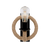 ROPE ΑΠΛΙΚΑ 1XE27 ΜΑΥΡΟ