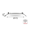ROUND W REC. LED SLIM PANEL 14W 3000K 950Lm 230V Φ172 Ra80