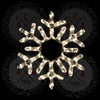 SNOW FLAKE 96 LED ΣΧΕΔΙΟ 4m ΜΟΝΟΚΑΝΑΛΟΣ  ΦΩΤΟΣΩΛΗΝΑΣ ΘΕΡΜΟ ΛΕΥΚΟ IP44 38cm 1.5m