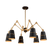 SPIDER ΠΟΛΥΦΩΤΟ 6XE27 ΜΑΥΡΟ