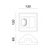 ^SQUARE WALL WASHER GYPSUM TRIMLESS SPOT LUMINAIRE ODEN GU10