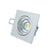 SQUARE WHITE MOV. LED SPOT 6W 3000K 410Lm COB 230V 60° Ra80