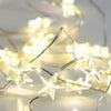 STAR Σχέδιο 20 LED ΛΑΜΠΑΚ ΣΕΙΡΑ ΘΕΡΜΟ ΛΕΥΚΟ ΑΣΗΜΙ ΚΑΛΩΔ ΧΑΛΚΟΥ &amp; ΜΠΑΤΑΡ 2xAA IP20 2m+10cm 1.2W