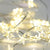 STAR Σχέδιο 20 LED ΛΑΜΠΑΚ ΣΕΙΡΑ ΘΕΡΜΟ ΛΕΥΚΟ ΑΣΗΜΙ ΚΑΛΩΔ ΧΑΛΚΟΥ &amp; ΜΠΑΤΑΡ 2xAA IP20 2m+10cm 1.2W