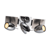 STELLAR ARCHAR ΣΠΟΤ LED GU10 3X5.5W ΧΡΩΜΙΟ