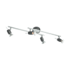 STELLAR VRANA ΣΠΟΤ LED GU10 4X5.5W ΜΑΥΡΟ