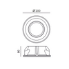^ΣΤΡΟΓΓΥΛΟ ΓΥΨΙΝΟ TRIMLESS ΣΠΟΤ ABBY AR111 GU10