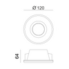 ^ΣΤΡΟΓΓΥΛΟ ΓΥΨΙΝΟ TRIMLESS ΣΠΟΤ ZOE GU10