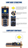 T10 3030 3SMD-3ης Γενιας Chip-330Lm-Canbus Led αυτοκινήτου-W5W-DC12V-Ψυχρο Λευκο-1τεμ.