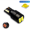 T10 Λαμπα LED Canbus 350lm-12VDc 5W5 LED  Αυτοκινητου-3030 4 SMD New Chip 2019-Κοκκινο
