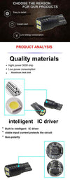 T10 Λαμπα LED Canbus 350lm-12VDc 5W5 LED  Αυτοκινητου-3030 4 SMD New Chip 2019-Λευκο