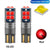T10-W5W Canbus led αυτοκινητου 600lm-10smd 3030S 12-24vdc Πορτοκαλι-1 τεμ. Κοκκινο