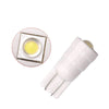 T10-W5W Led Αυτοκινήτων Κεραμικη-1smd 7070 με Φακο Ενισχυσης-12VDc-Ψυχρο λευκο-1τεμ.