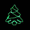 TREE 72 LED ΣΧΕΔΙΟ 3m ΜΟΝΟΚΑΝΑΛ ΦΩΤΟΣΩΛ GREEN IP44 44x51cm 1.5m