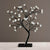 TREE WITH FLOWERS OF SILICONE  36 LED ΛΑΜΠΑΚ ΜΕ ΑΝΤΑΠΤΟΡΑ (24V DC) ΨΥΧΡΟ ΛΕΥΚΟ IP20 45cm 3m ΜΑΥΡΟ