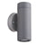 UP-DOWN GREY PP WALL LIGHT GU10Max.2x3W LED IP44 87x60x158mm