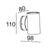 UP-DOWN LED 6X1W IP44