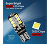 W5W-T10 Canbus Led Λαμπα Αυτοκινήτου- 24SMD 3030-5 watt-600lumens-12Volt Πολύ Φωτεινά 6000K