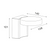 WALL LUMINAIRE POREA 10W 650Lm COB LED 3000K 230V IP54 GREY