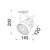 WHITE E27 PAR30 TRACK LIGHT 2WIRES (1PHASE)