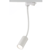 WHITE LED TRACK LIGHT 10W 3000K 2WIRES 38° 850LM 230V Ra80