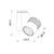 WHITE LED TRACK LIGHT 30W 3000K 2WIRES 36° 2200LM 230V Ra80