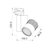 WHITE LED TRACK LIGHT 30W 3000K 4WIRES 36° 2200LM 230V Ra80