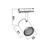 WHITE LED TRACK LIGHT 7W 3000K 2WIRES 24° 500LM 230V Ra80