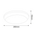 WHITE ROUND CEILING SMD LED 24W 2100Lm 4000K 120° 230V IP54