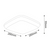 WHITE SQUARE CEILING SMD LED 24W 2100Lm 4000K 120° 230V IP54