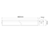 WHITE WALL LUMINAIRE SMD LED 15W 1300Lm 4000K 120° 230V IP44