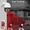 WI-Fi Auto tracking- dome PTZ κάμερα  30m Νυχτερινη παρακολούθηση Αδιαβροχη V380 pro